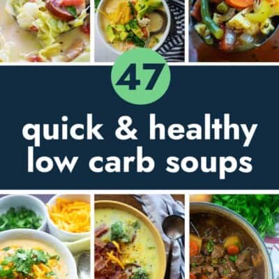 Photo collage of soup recipes.